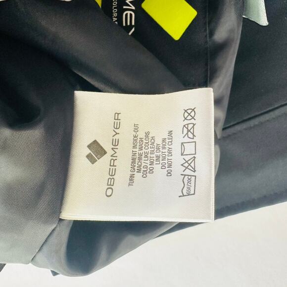 Obermeyer Volt Kids Snow Pant Bib Size 5 / Medium Black Winter Ski Snow Tubing - Picture 8 of 9